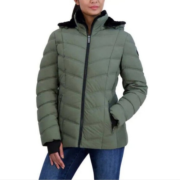Nautica Jackets & Blazers - Nautica Women's Olive Puffer Coat